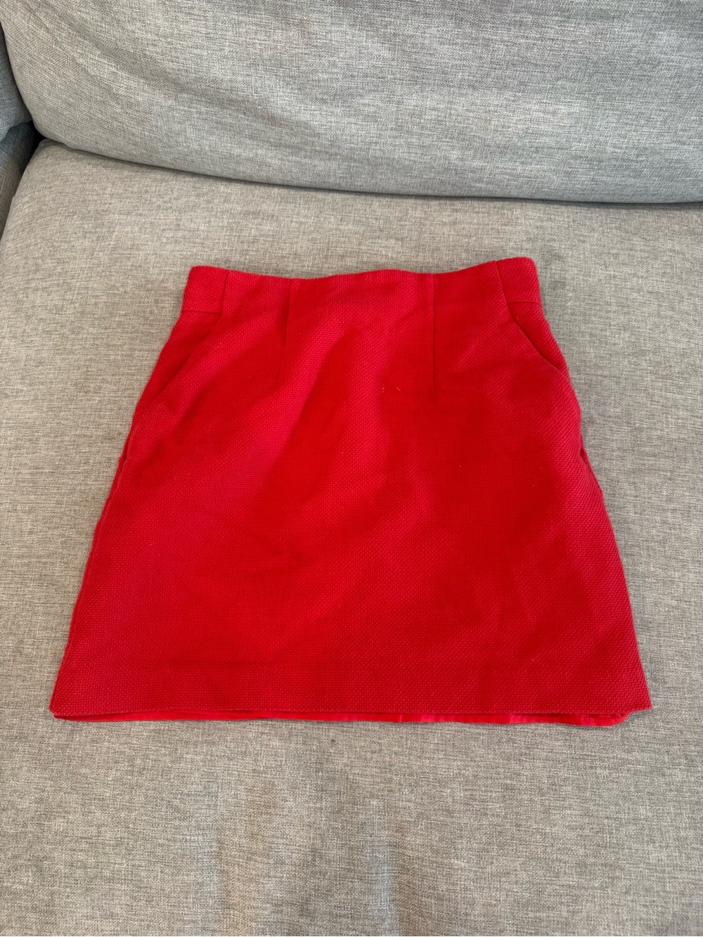 Ann Taylor Red Mini Skirt